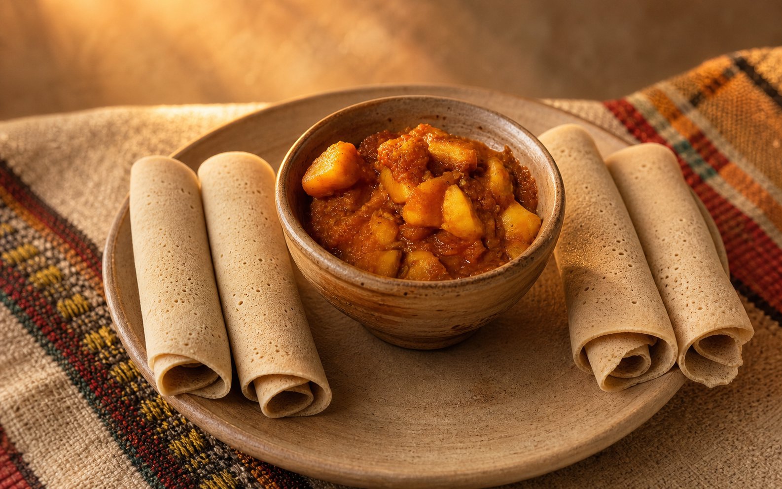 Ethiopian Potato Stew — potatoes simmered with tomato, onion and Ethiopian spices